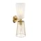 Designers Fountain Liana 6in. 2-Light Brushed Gold Wall Sconce Light with a Combo of Etched Glass and Wire Cage Shades D328M-2WS-BG - alternate 4